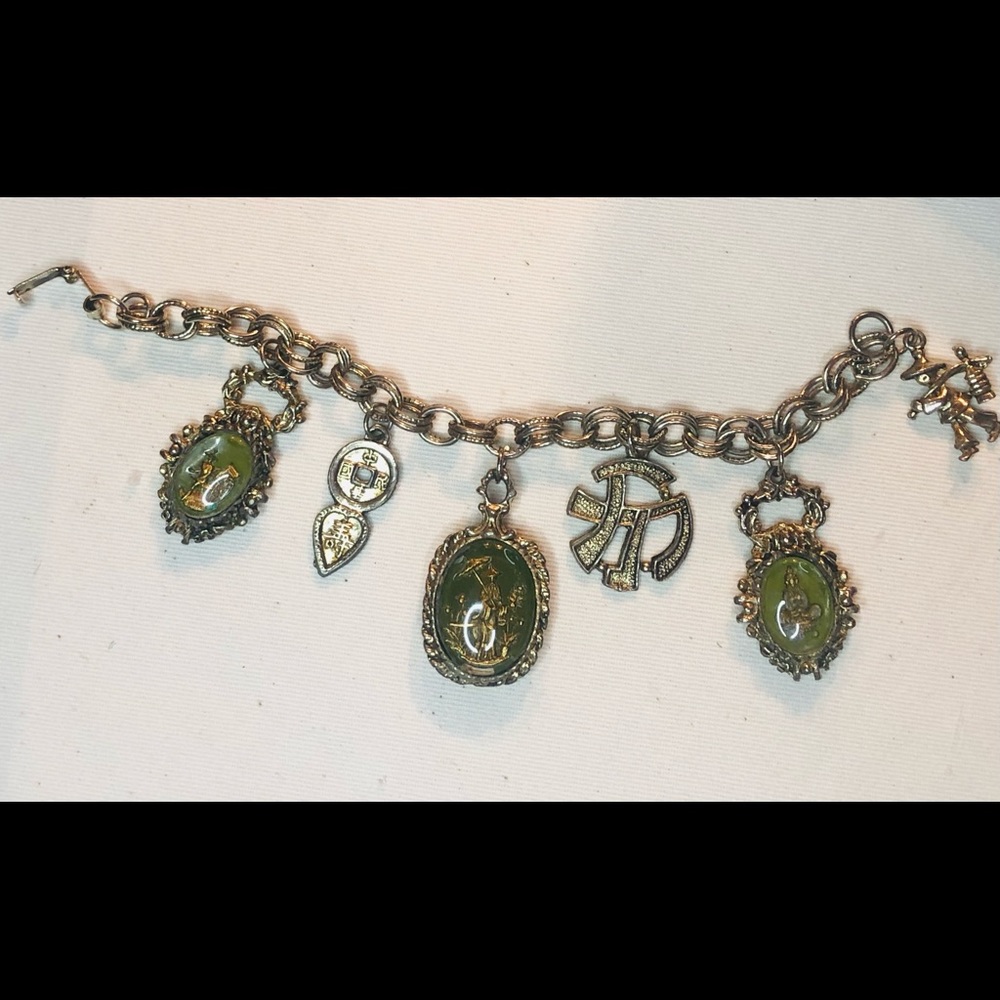 Vintage asian bracelet charm